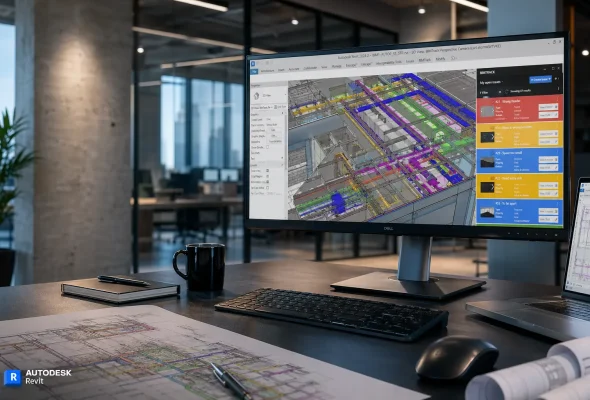 Projektowanie instalacji elektrycznych w Revit – model 3D BIM